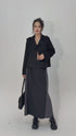 Dual Panel Buttoned Skirt